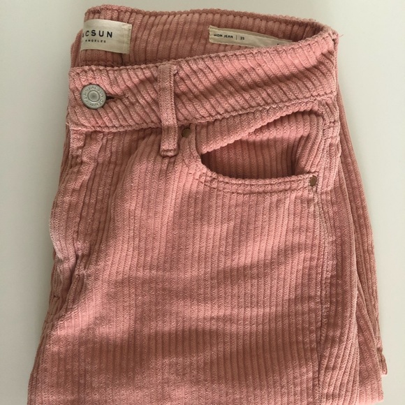 Corduroy PacSun mom jean, dusty pink size 25 - Picture 3 of 7